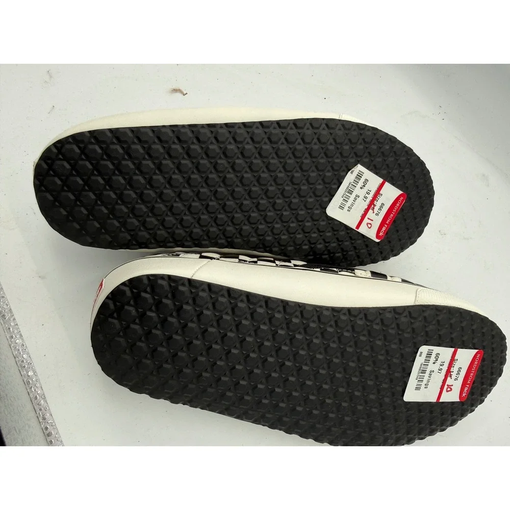 Vans Slip-Er 2 Checkerboard Black White Quilted Slip On Shoes Men 8 Women 10